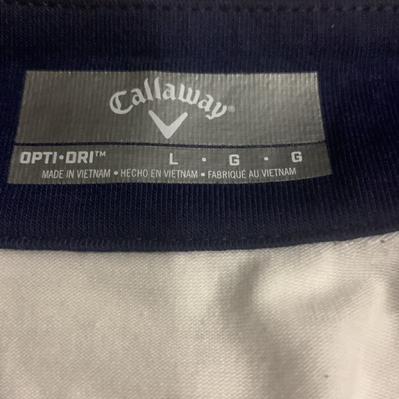 NWOT Callaway Color Block Snap Front Golf Polo with Mesh Top Detail Size Large - Picture 5 of 7